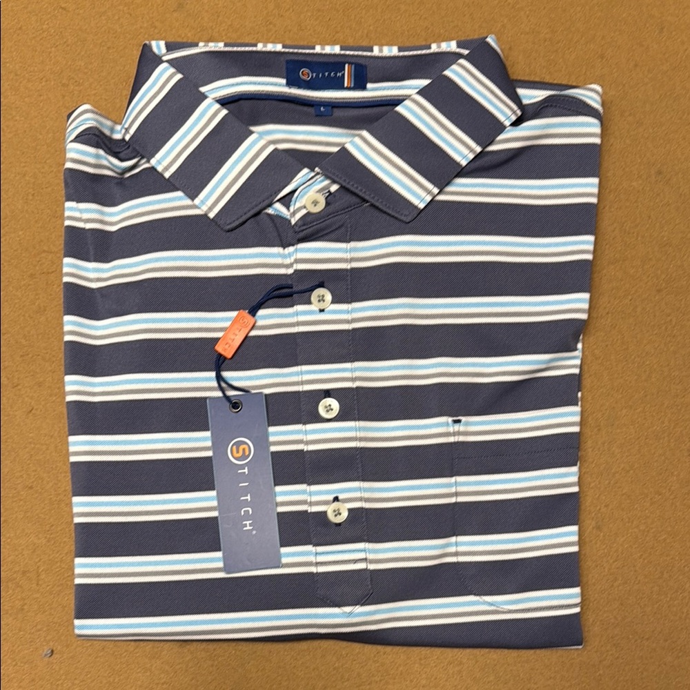 Men's Blue Striped Shirt